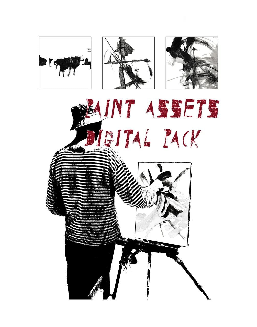 Aperçu principal de 14+ Paint Abstract Scans Assets (Free), ressource Textures par HYTRAPE