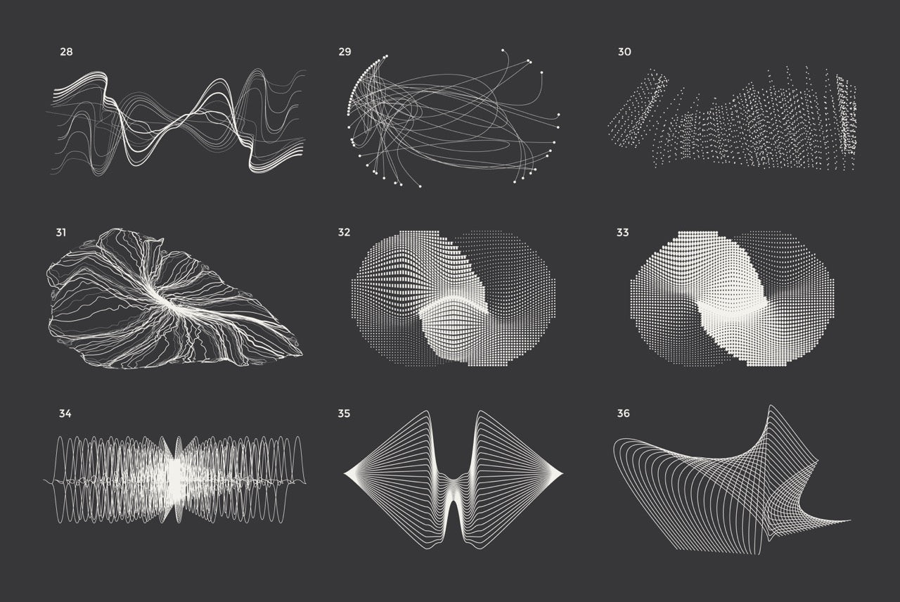 36 formes vectorielles technologiques [By Vanzyst]