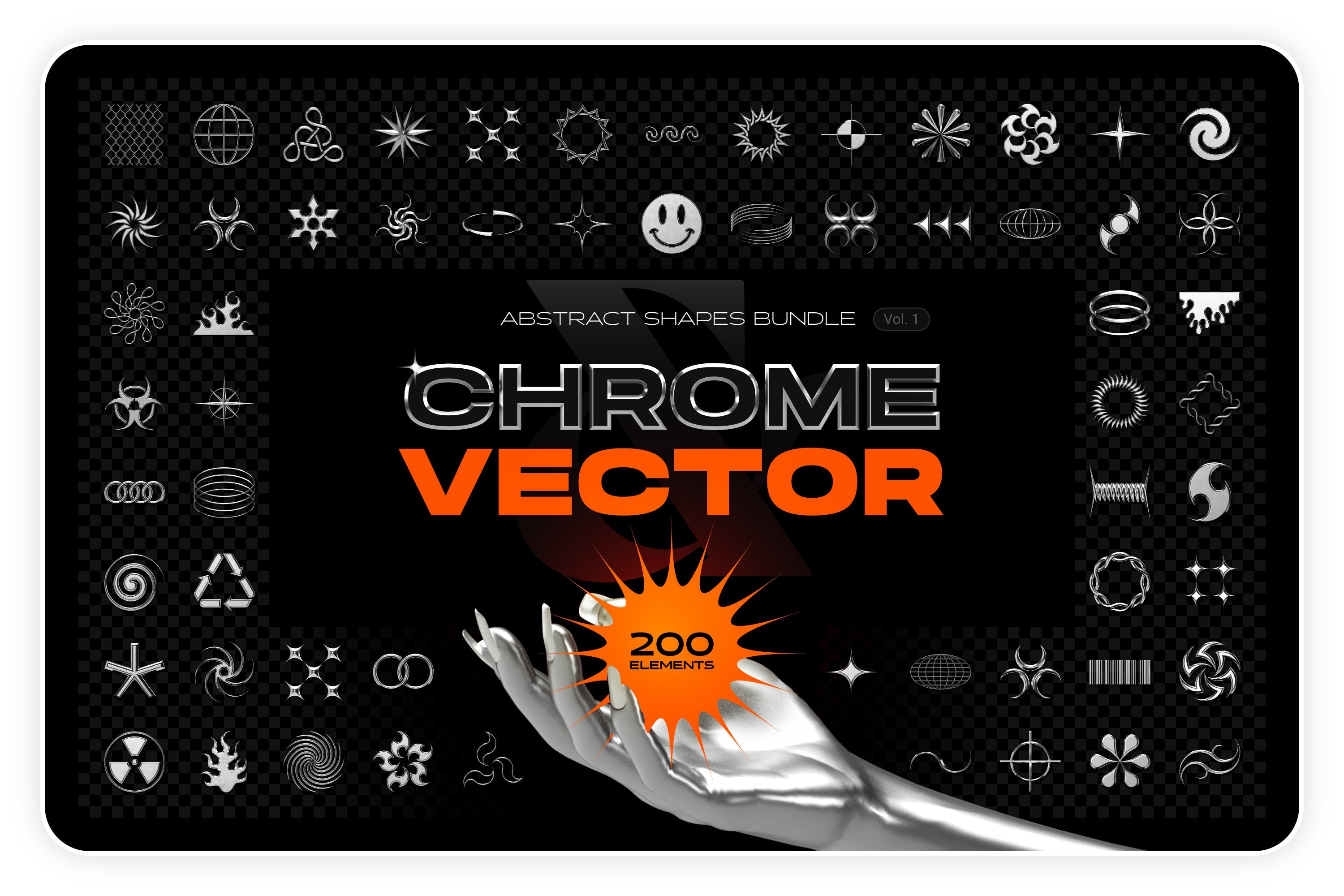 Chrome y Vector - Paquete de formas abstractas