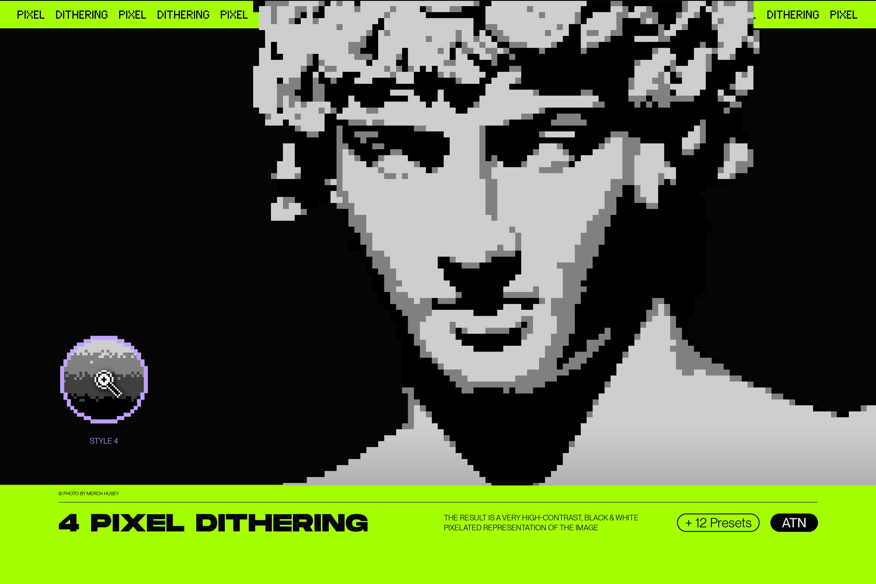 Bitmap Lab - One-Click Pixel Halftone Action