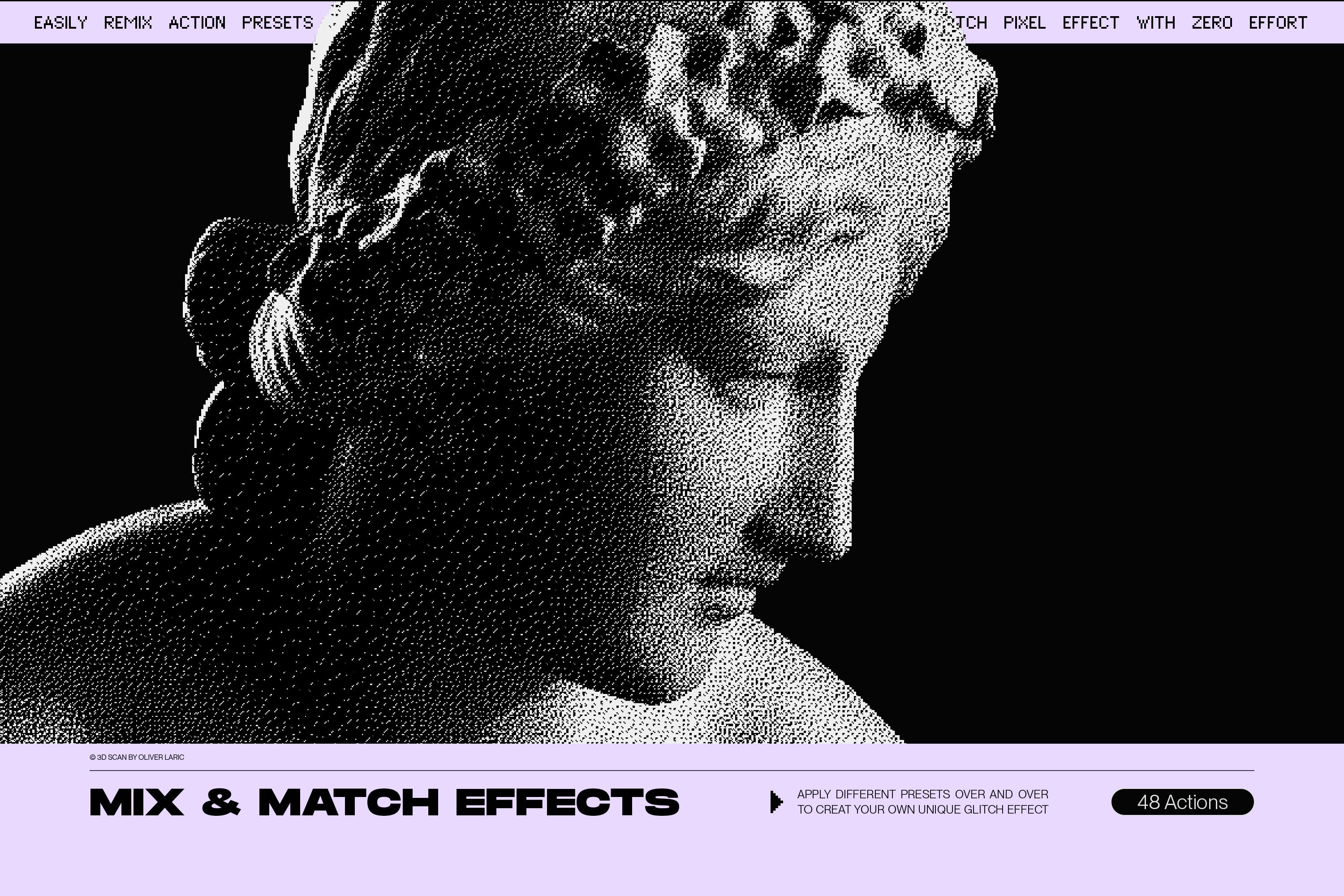 Bitmap Lab - One-Click Pixel Halftone Action