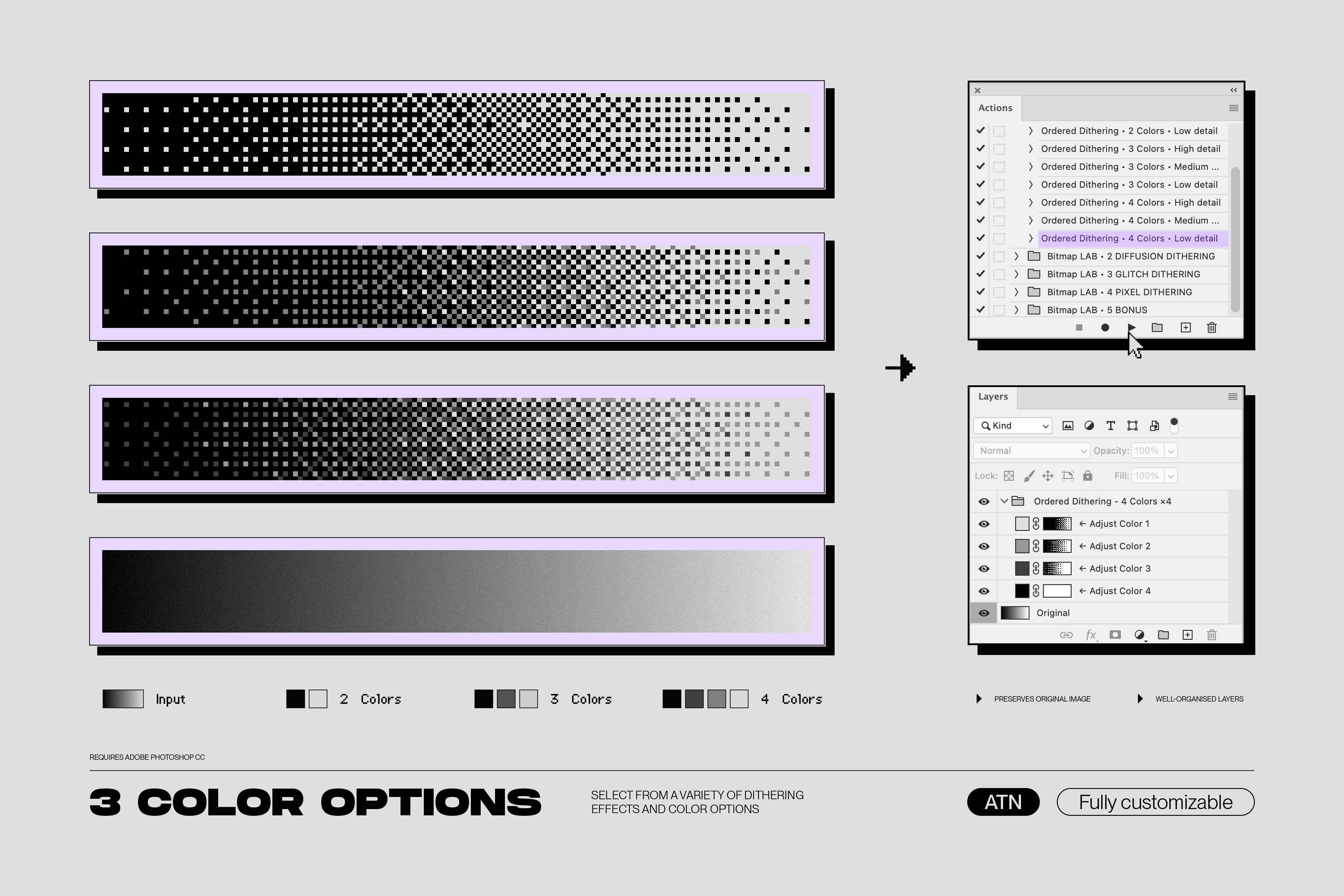 Bitmap Lab - One-Click Pixel Halftone Action