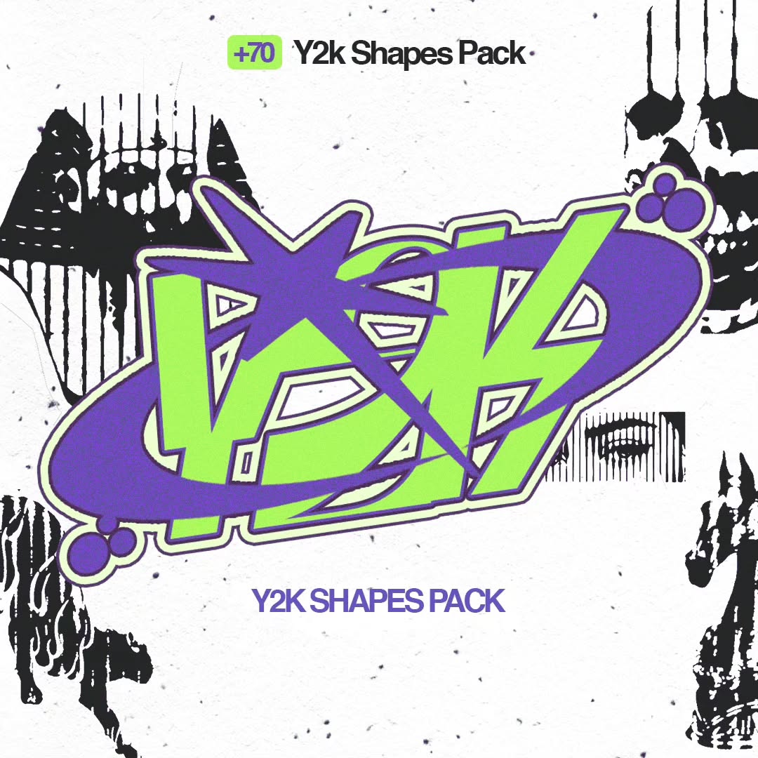 Aperçu principal de 70+ Y2k Shapes Pack [By Züli], ressource Vectors par Züli