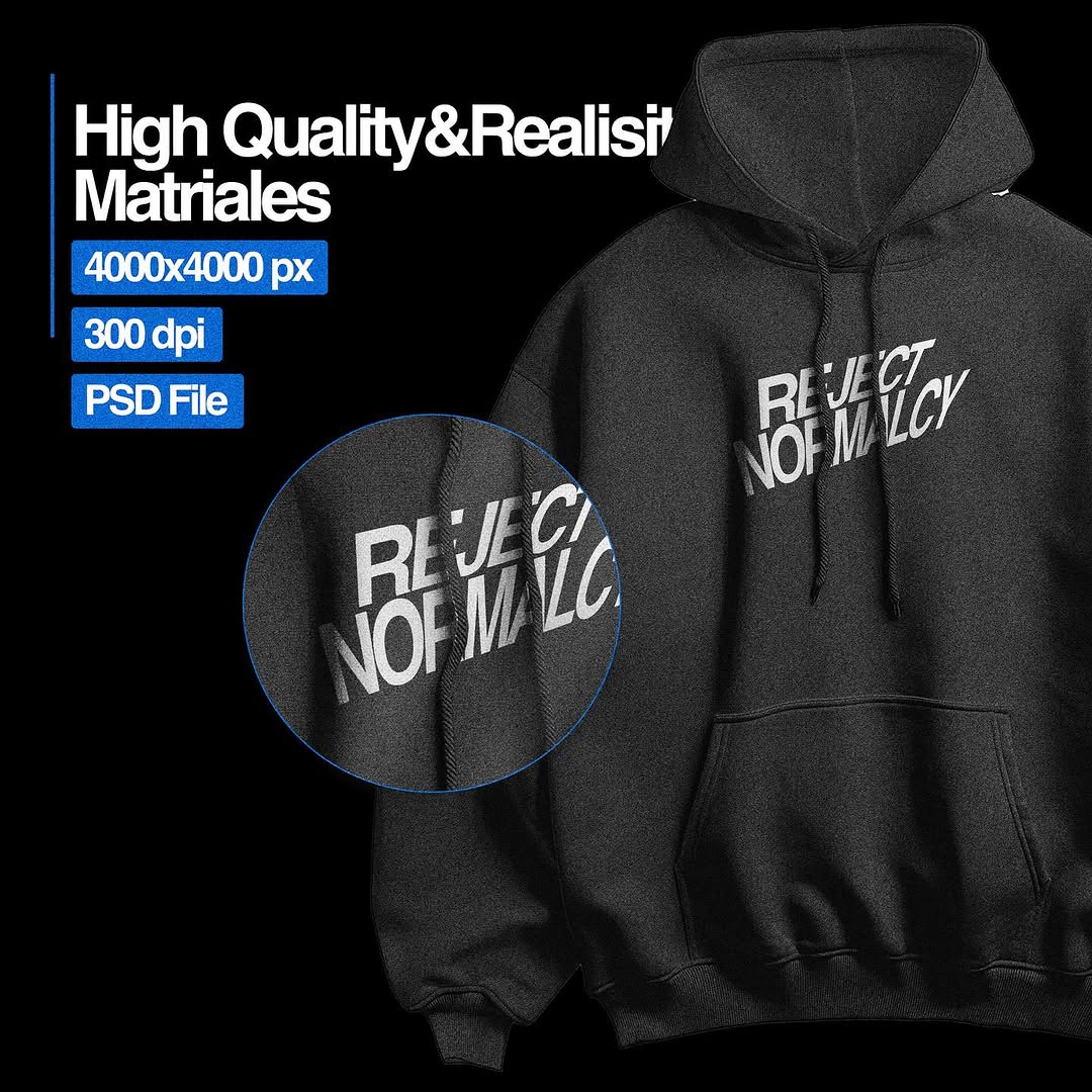 Realistic Oversize Hoodie Mockup  [By Züli]