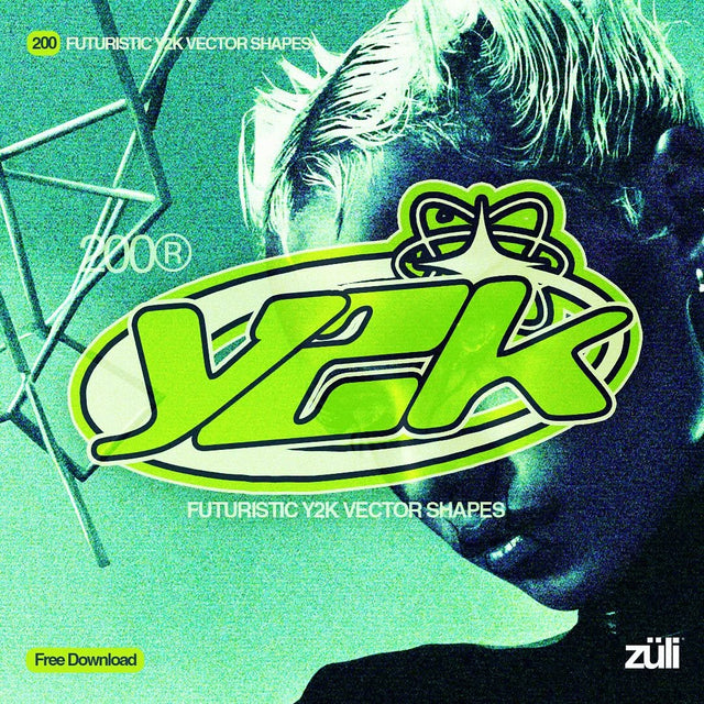 200 Futuristic Y2k Vector Shapes par Züli