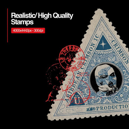 Vintage Stamps Mockups Pack [By Züli]