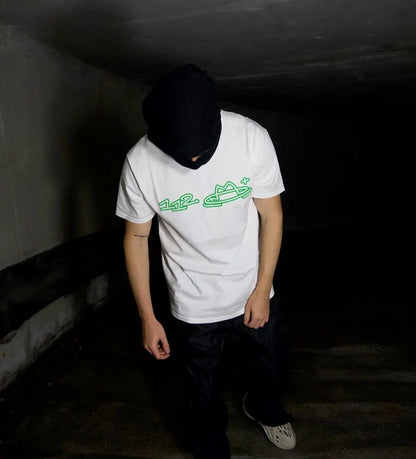 WHT+GREEN TEE 112 MODE ® 112 MODE