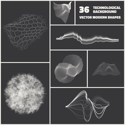 36 formes vectorielles technologiques [By Vanzyst]