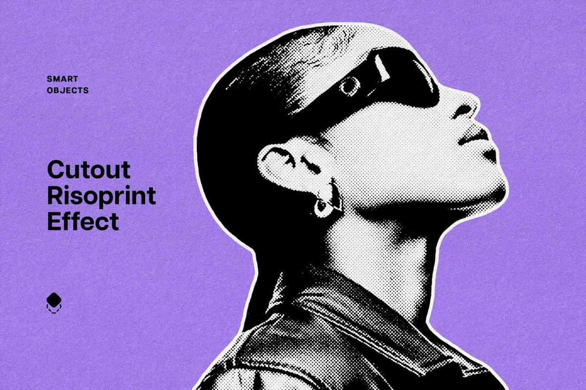 Aperçu principal de Cutout Risoprint Photo Effect, ressource Mockups par HYTRAPE