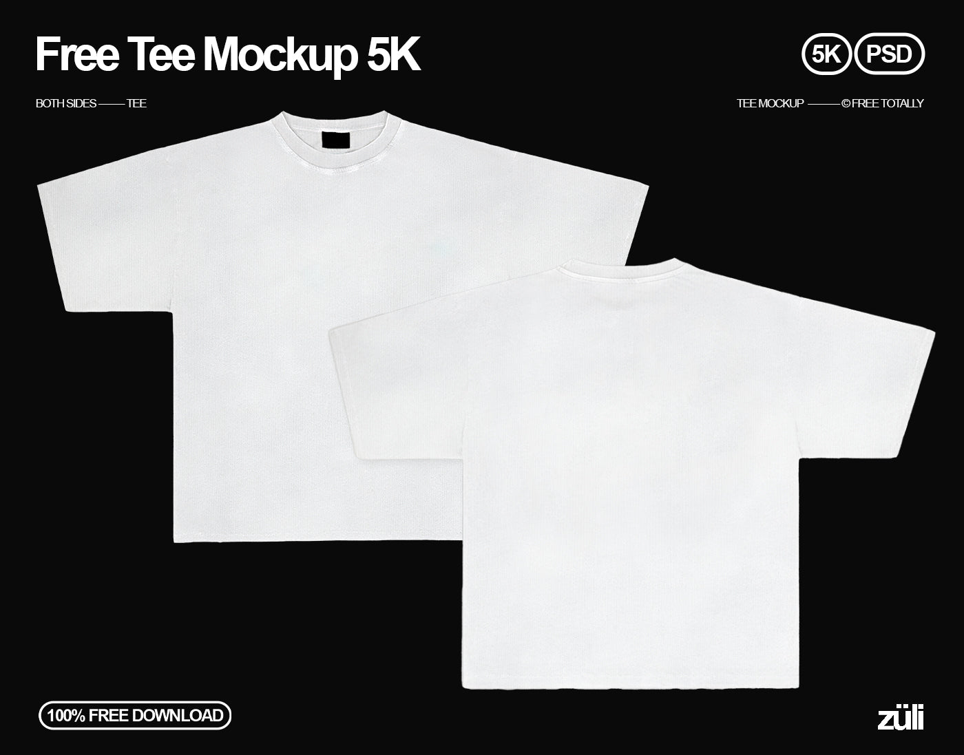 Free Tee Mockup 5K [By Züli]