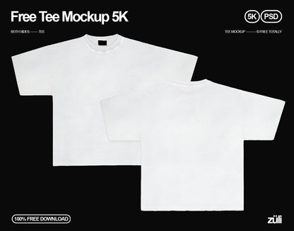 Free Tee Mockup 5K [By Züli]