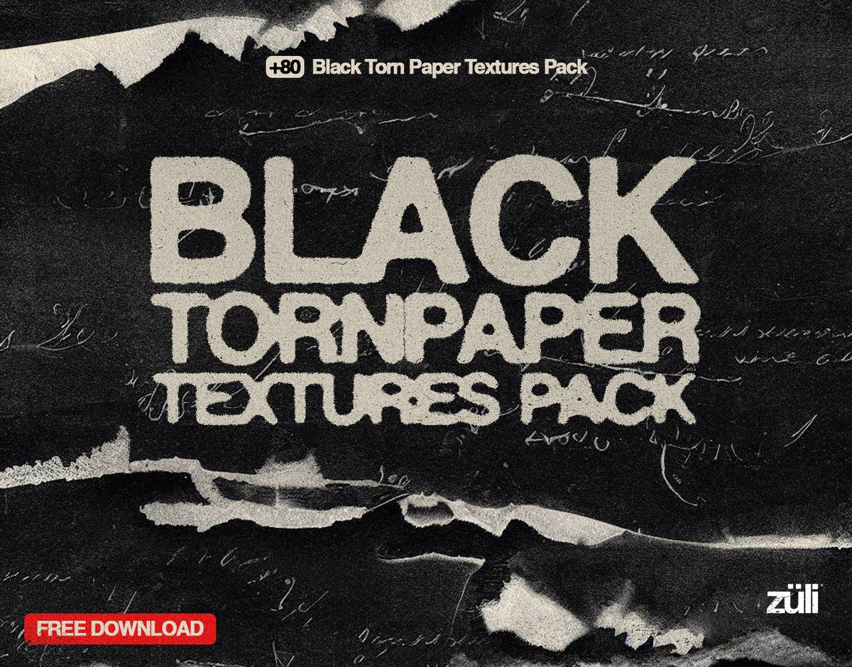 Aperçu principal de Black Torn Paper Textures Free Pack, ressource Mockups par HYTRAPE