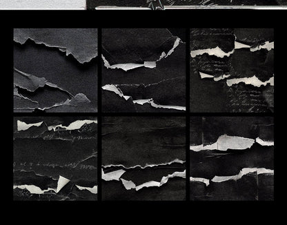 Black Torn Paper Textures Free Pack