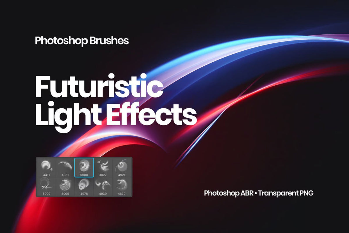Aperçu principal de Futuristic Light Effects, ressource Actions et brushes par HYTRAPE