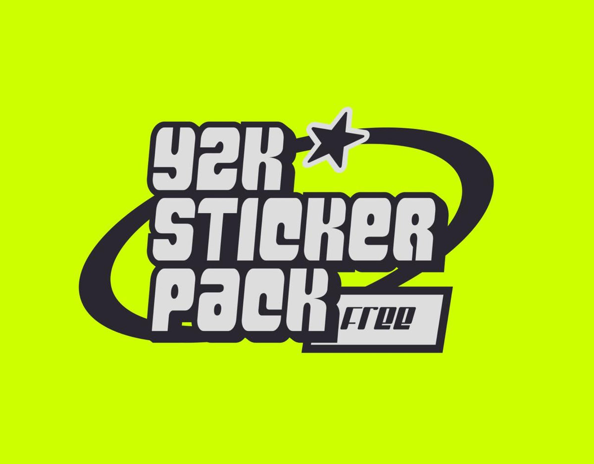 Aperçu principal de Y2K free sticker pack, ressource Mockups par HYTRAPE