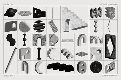 DARK BRUTALISM 3D