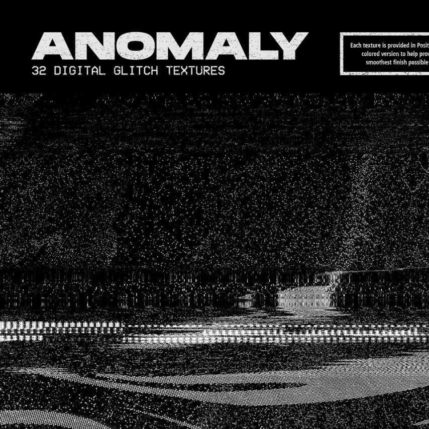 Aperçu principal de +30 Textures Glitch (Anomaly), ressource Mockups par HYTRAPE