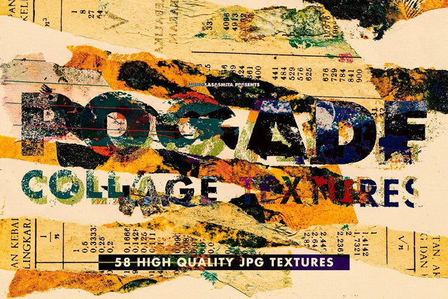 +50 High Res Collage Textures by Pogade par HYTRAPE