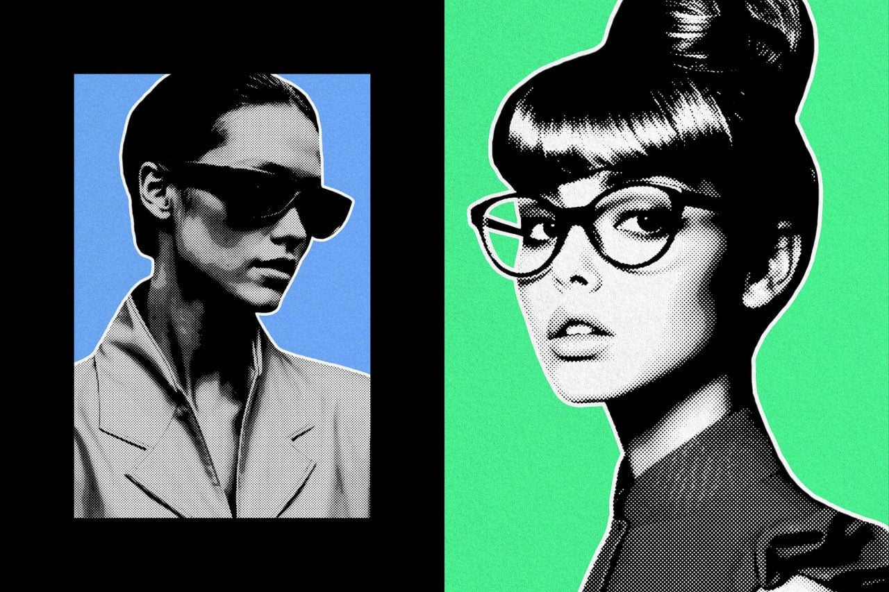 Cutout Risoprint Photo Effect