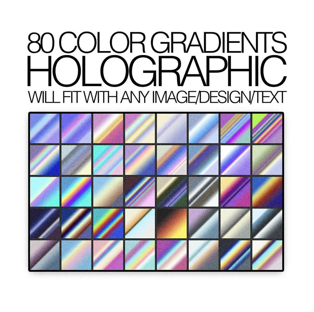 +80 Dégradés de Couleurs Holographiques [BY Züli]