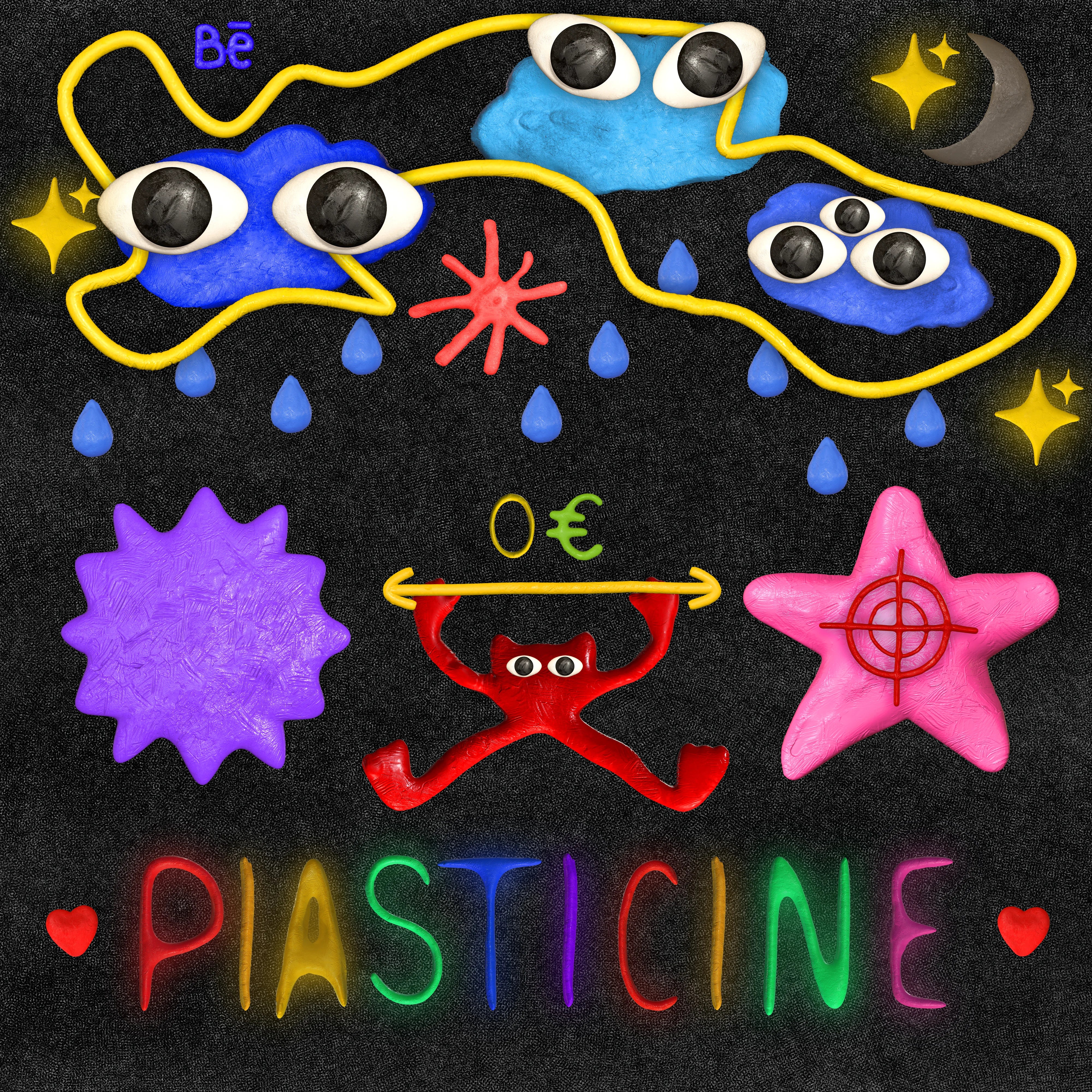 Plasticine FONTS + SHAPES